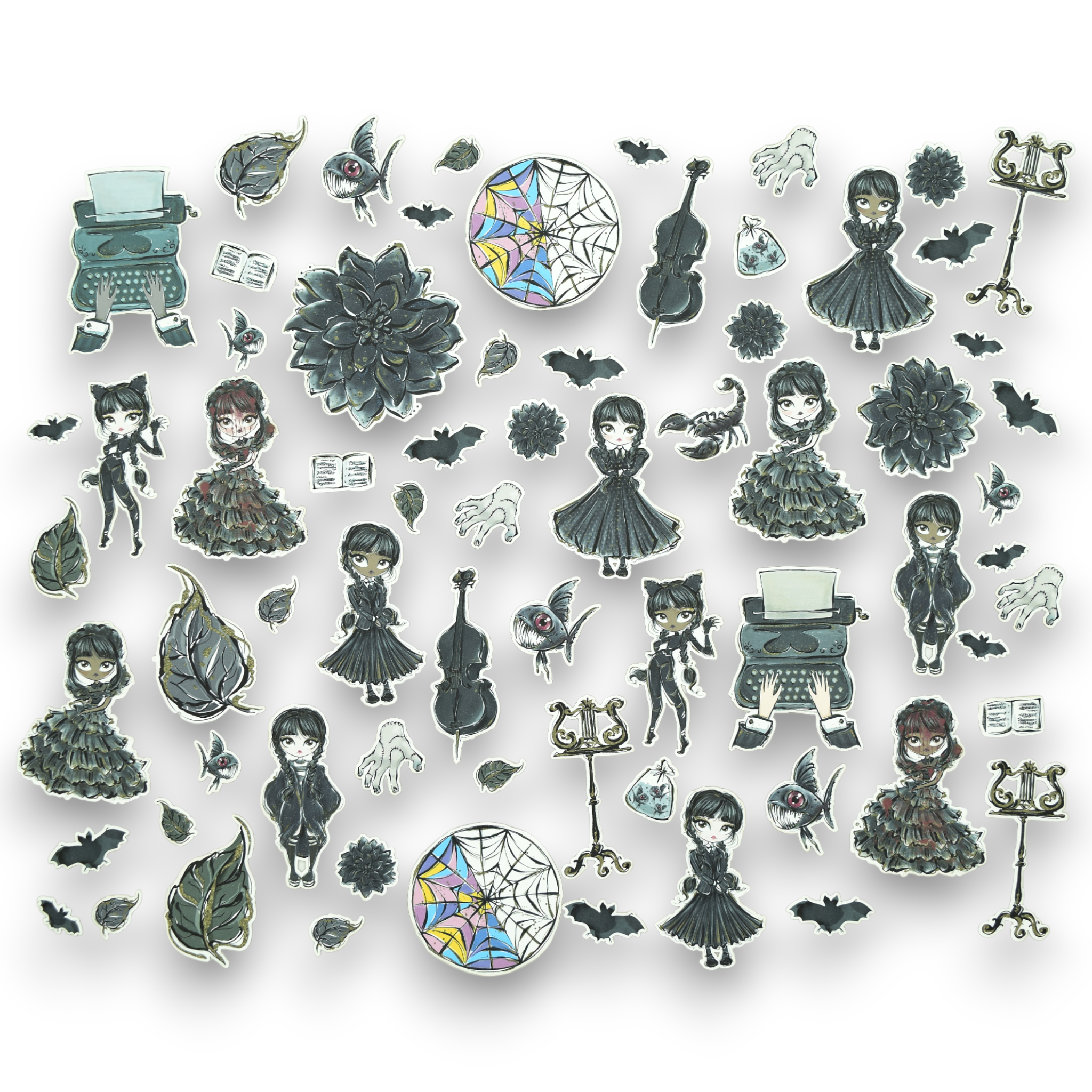 Full Of Woe (Wednesday Addams) - Ephemera Pack